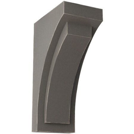 Ekena Millwork 3"W x 4 3/4"D x 8"H Small Felix Wood Vintage Decor Corbel, Reclaimed Grey CORWD03X04X08FEGY
